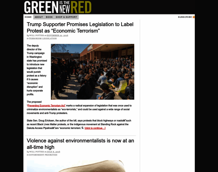 Greenisthenewred.com thumbnail
