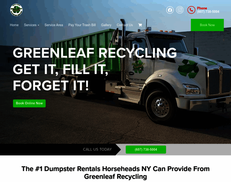 Greenleaf-recycling.com thumbnail