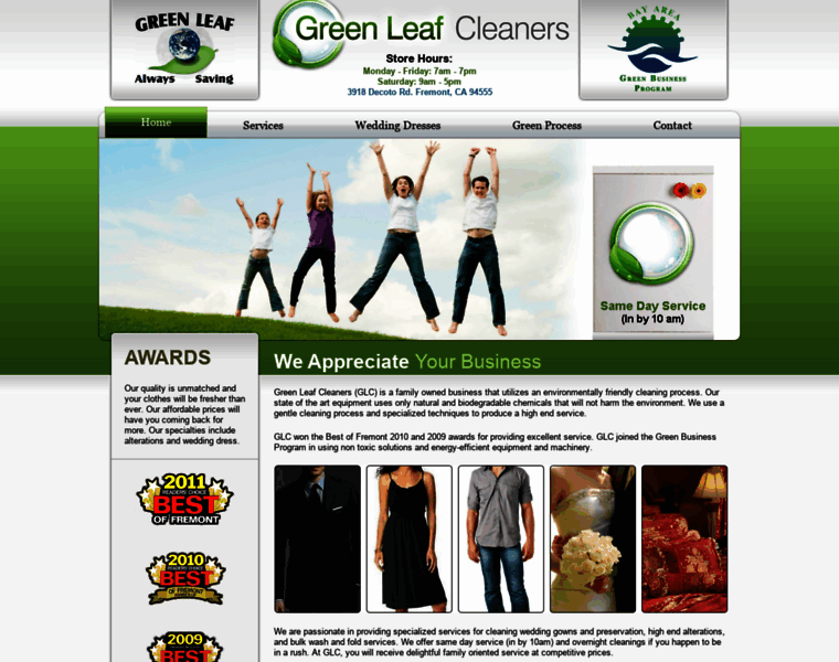 Greenleafcleanersca.com thumbnail