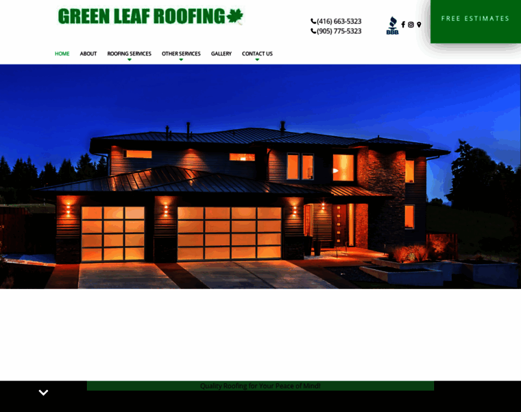 Greenleafroofing.ca thumbnail