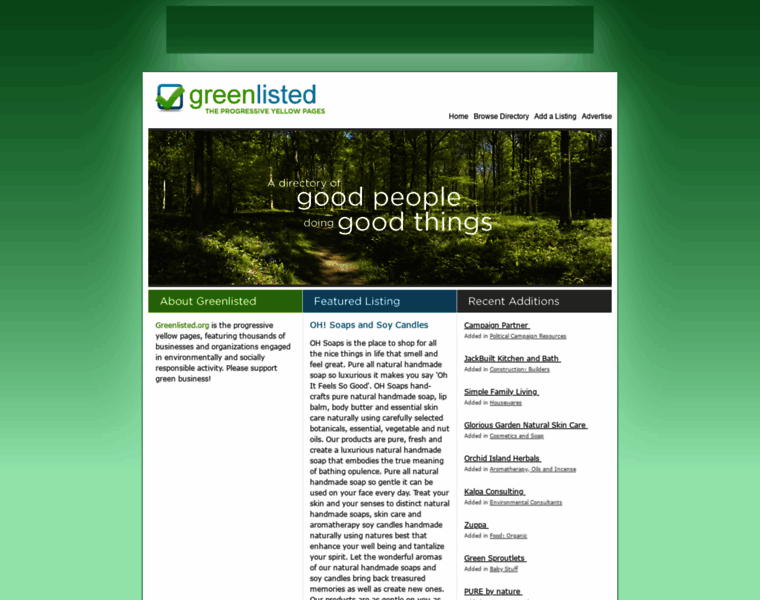 Greenlisted.org thumbnail