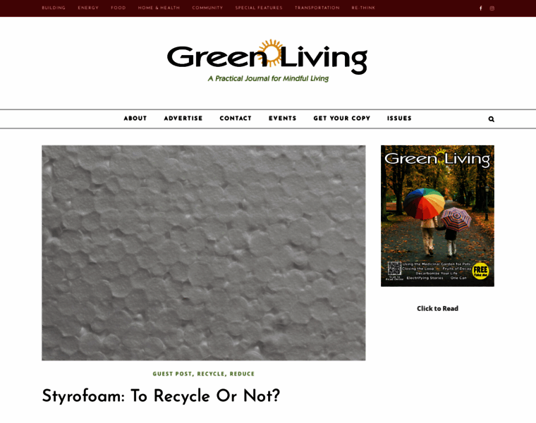 Greenlivingjournal.com thumbnail