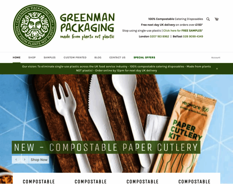 Greenmanpackaging.com thumbnail