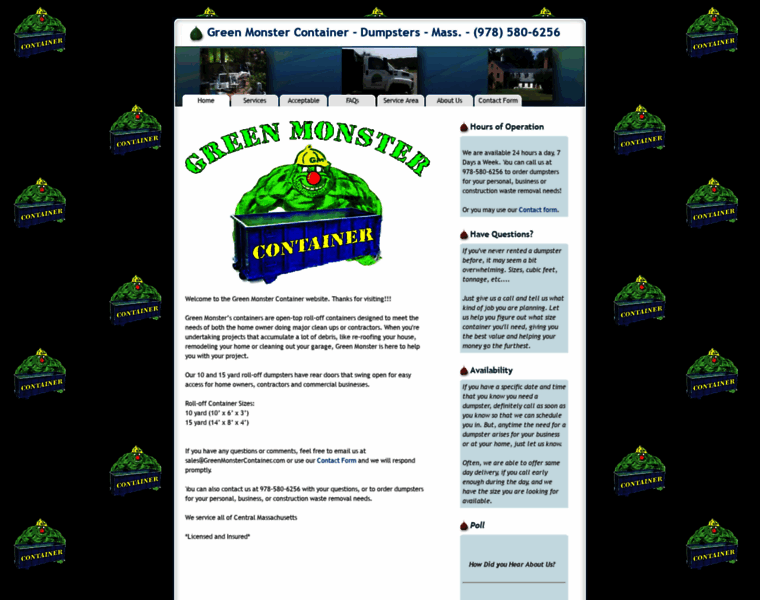 Greenmonstercontainer.com thumbnail