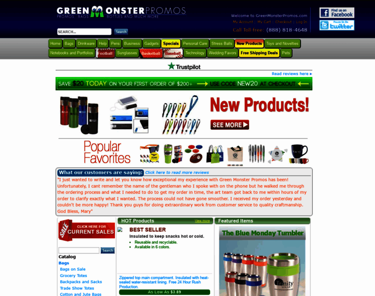 Greenmonsterpromos.com thumbnail