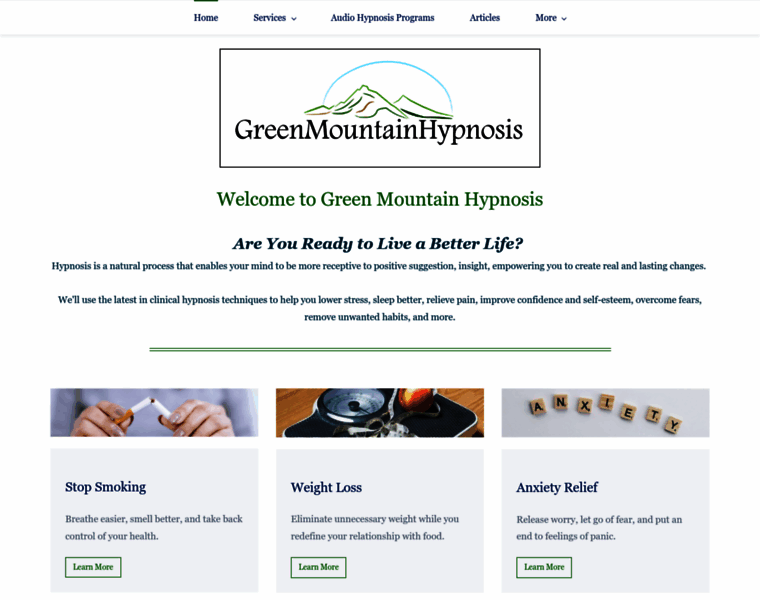 Greenmountainhypnosis.com thumbnail