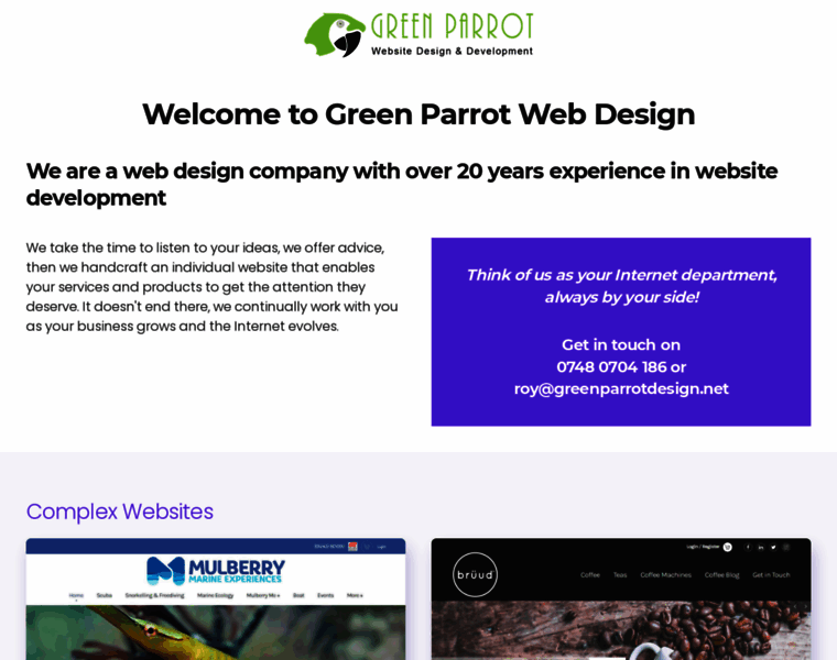 Greenparrotdesign.net thumbnail