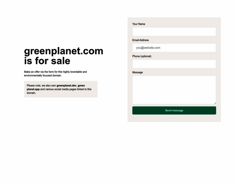 Greenplanet.com thumbnail