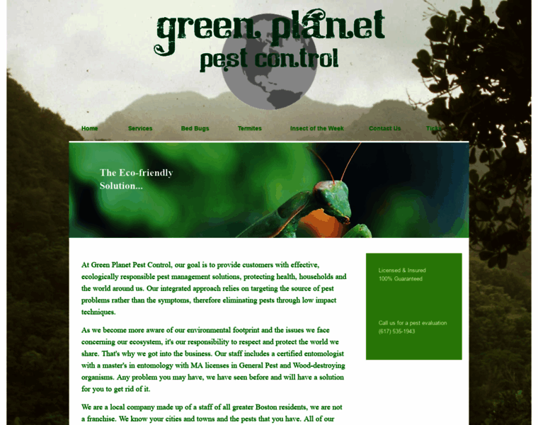 Greenplanetpest.com thumbnail