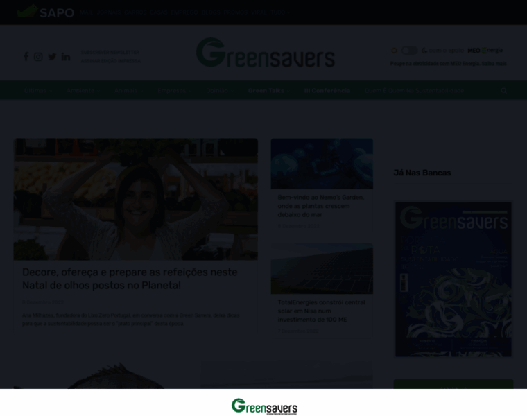 Greensavers.sapo.pt thumbnail