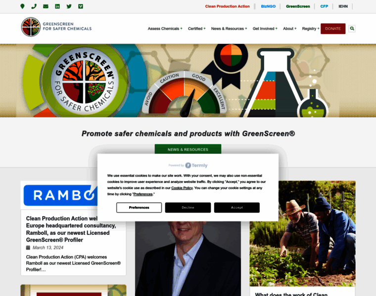 Greenscreenchemicals.org thumbnail