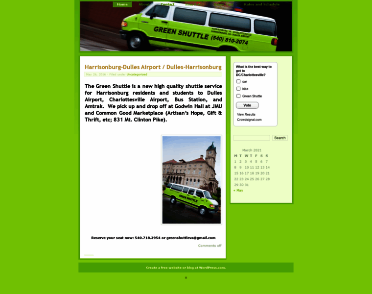 Greenshuttleva.com thumbnail