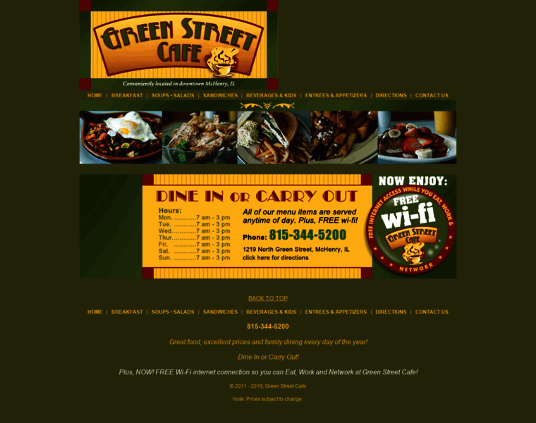 Greenstreetcafe.biz thumbnail