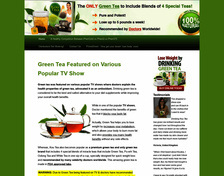 Greenteaofficial.com thumbnail