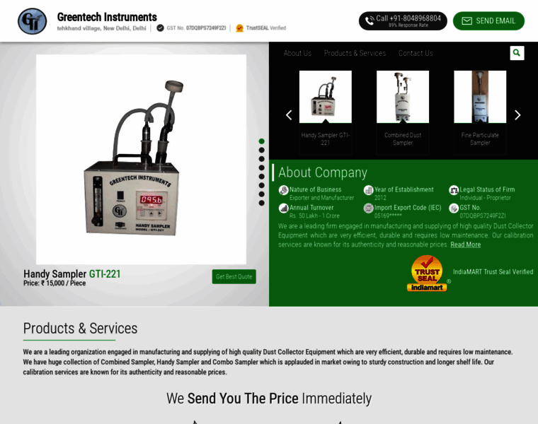Greentechinstruments.co.in thumbnail