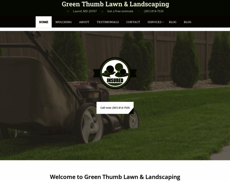 Greenthumb-landscaping.com thumbnail
