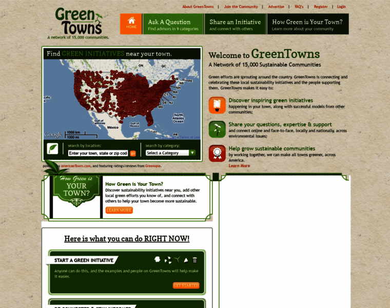 Greentowns.com thumbnail