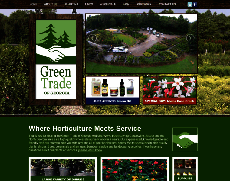Greentradenursery.com thumbnail