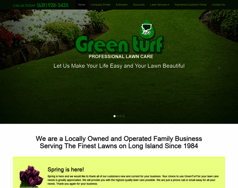 Greenturf-li.com thumbnail