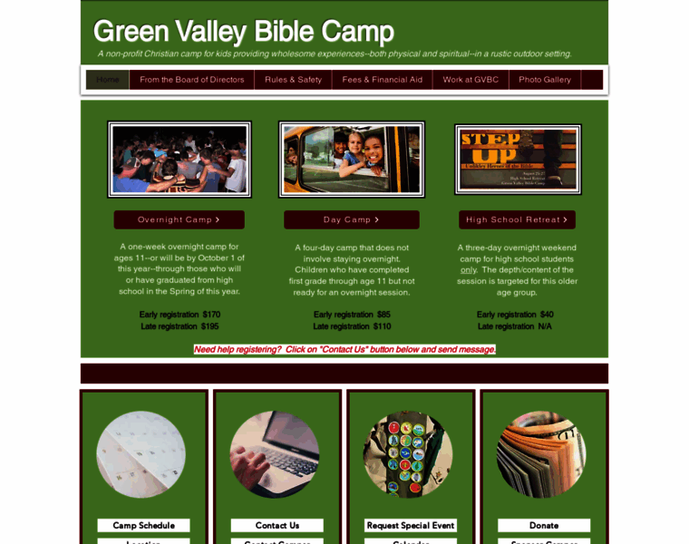 Greenvalleybiblecamp.com thumbnail