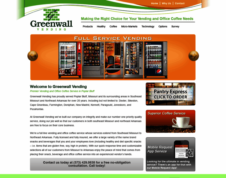 Greenwallvending.com thumbnail