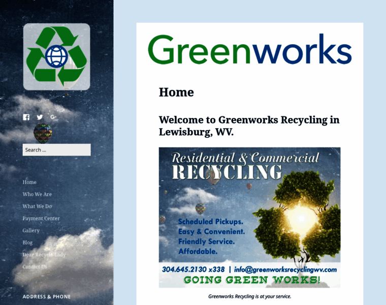 Greenworksrecyclingwv.com thumbnail