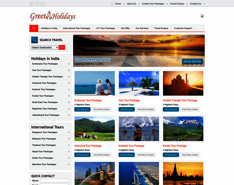 Greetholidays.com thumbnail