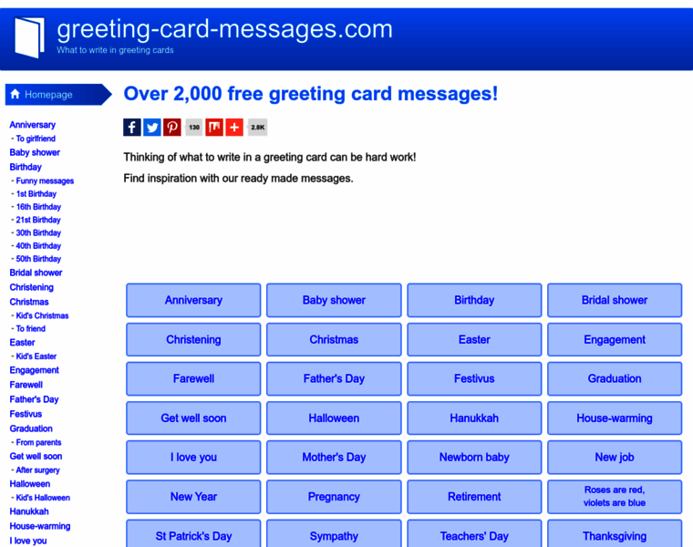 Greeting-card-messages.com thumbnail