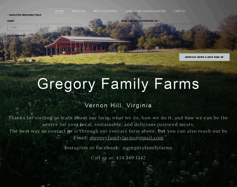 Gregoryfamilyfarms.com thumbnail