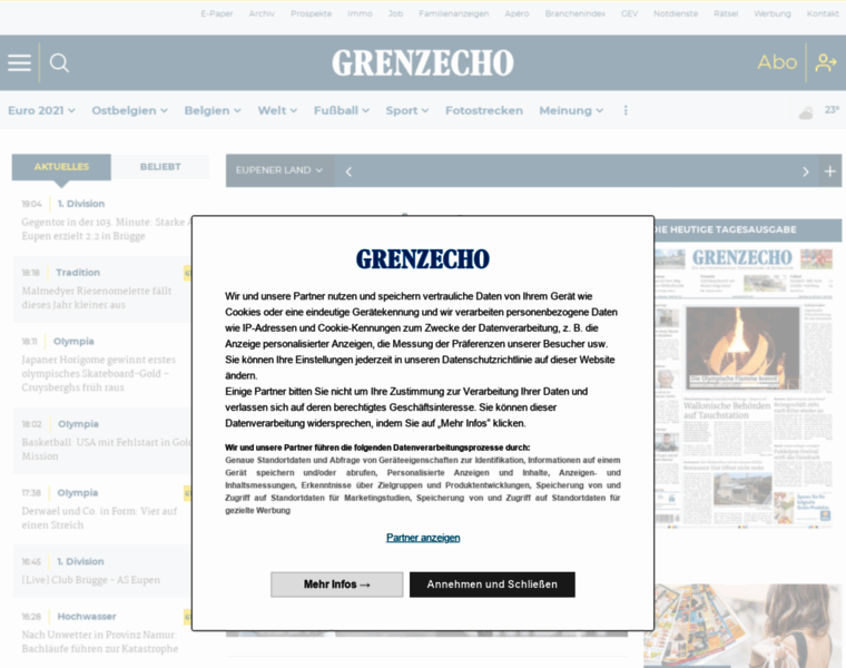 Grenzecho.com thumbnail