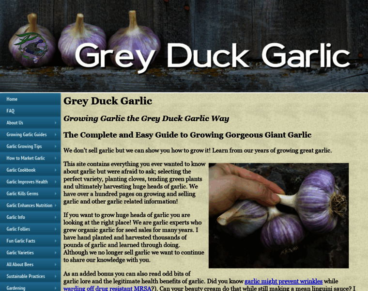Greyduckgarlic.com thumbnail