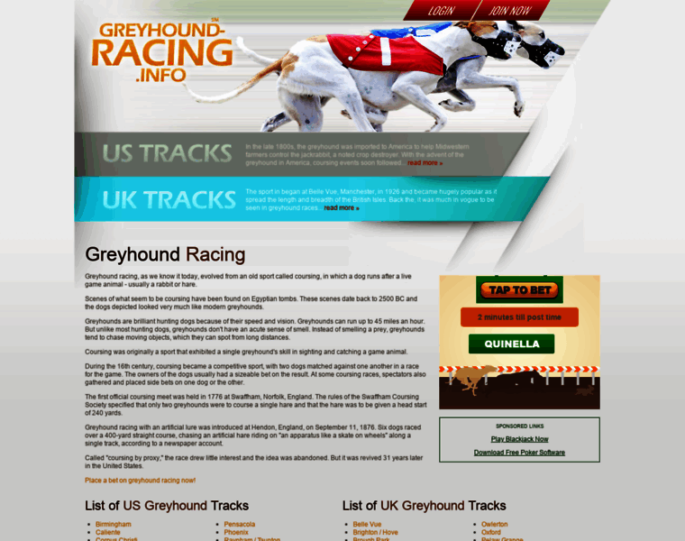 Greyhound-racing.info thumbnail