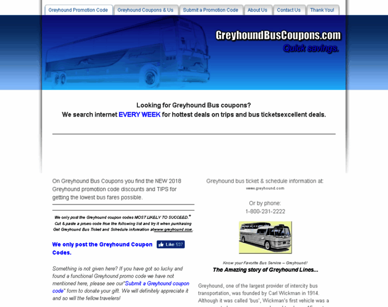Greyhoundbuscoupons.com thumbnail