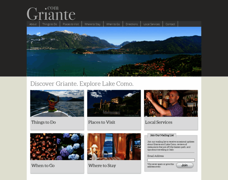 Griante.com thumbnail