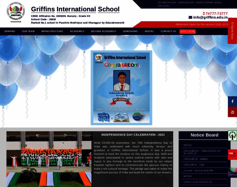 Griffinsinternationalschool.in thumbnail