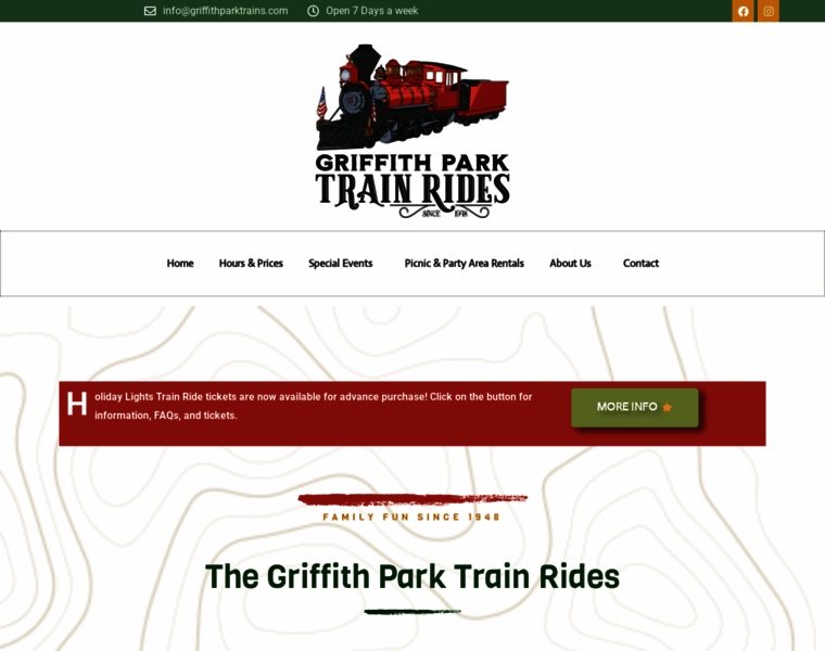 Griffithparktrainrides.com thumbnail