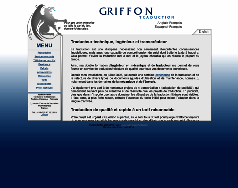 Griffon-traduction.com thumbnail
