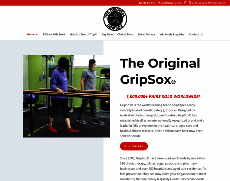 Gripsox.com thumbnail
