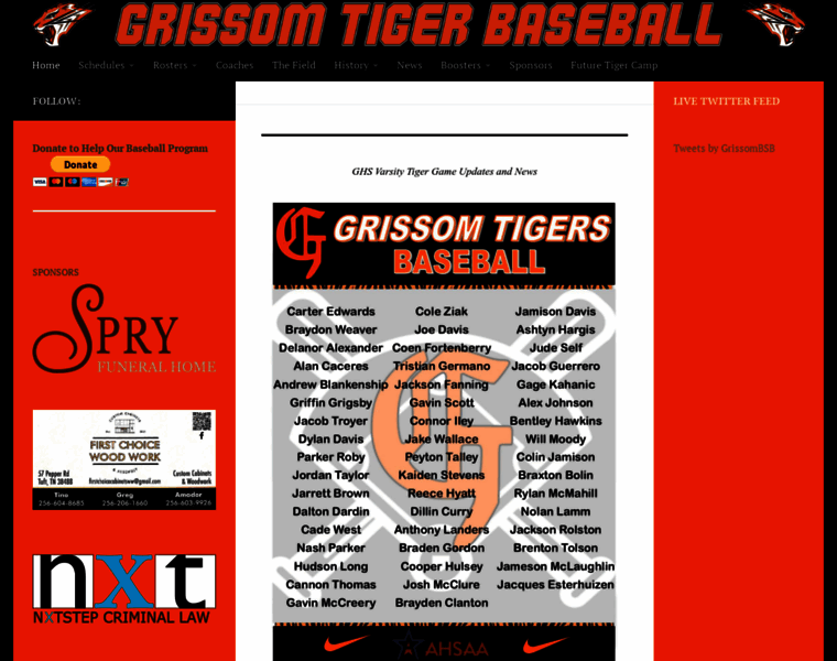 Grissombaseball.com thumbnail