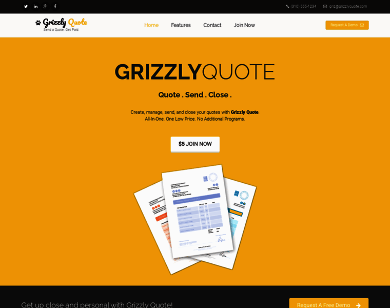 Grizzlyquote.com thumbnail