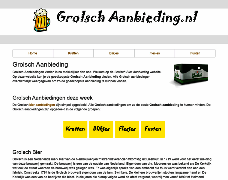 Grolschaanbieding.nl thumbnail