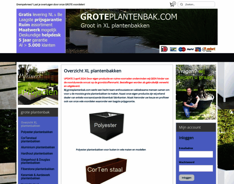 Groteplantenbak.com thumbnail