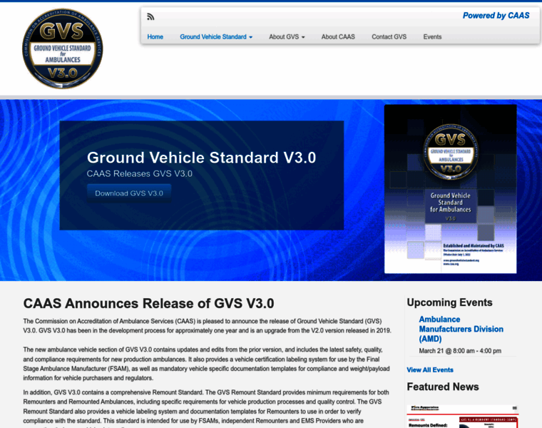 Groundvehiclestandard.org thumbnail