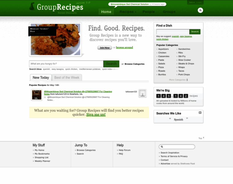 Grouprecipes.com thumbnail