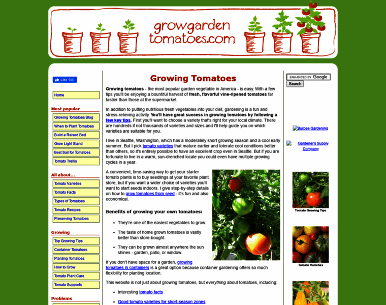 Growgardentomatoes.com thumbnail