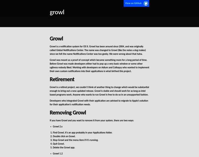 Growl.info thumbnail