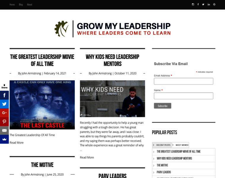 Growmyleadership.com thumbnail
