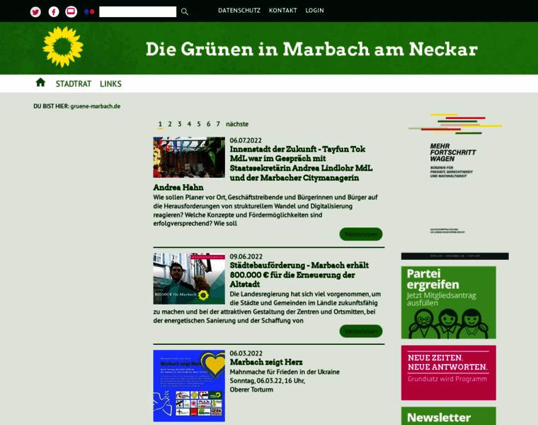 Gruene-marbach.de thumbnail