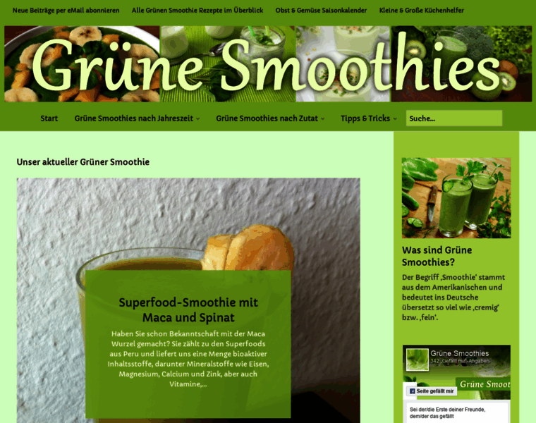 Gruene-smoothies.com thumbnail