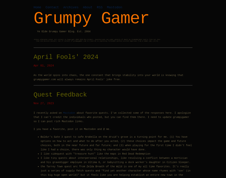 Grumpygamer.com thumbnail